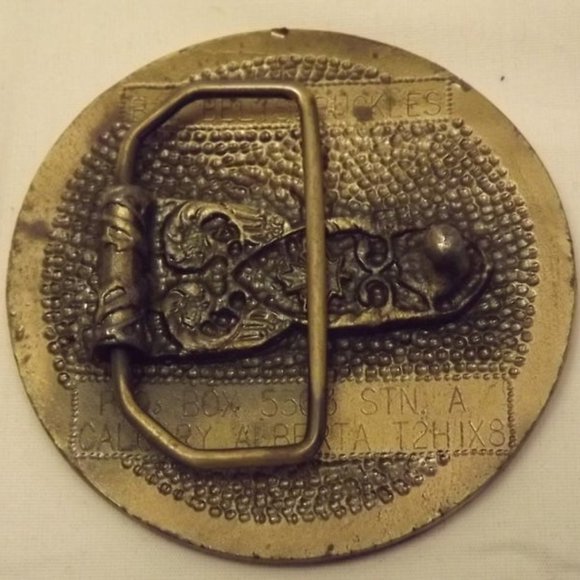 Vintage Target Irrigation Ltd. Brass Belt Buckle - Picture 3 of 5